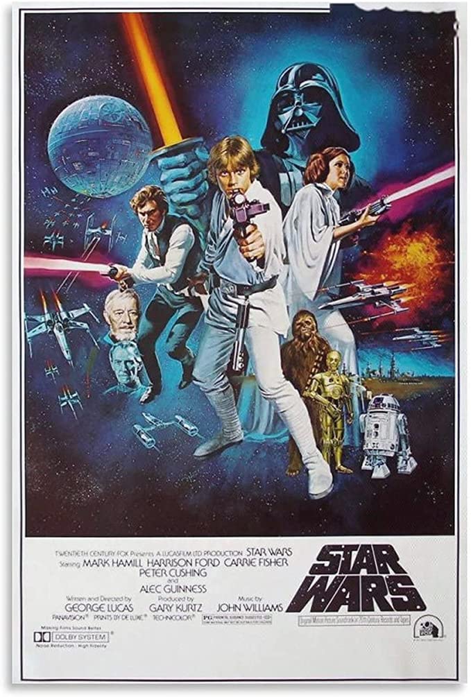 Affiche cinema Star Wars Un nouvel espoir 1977