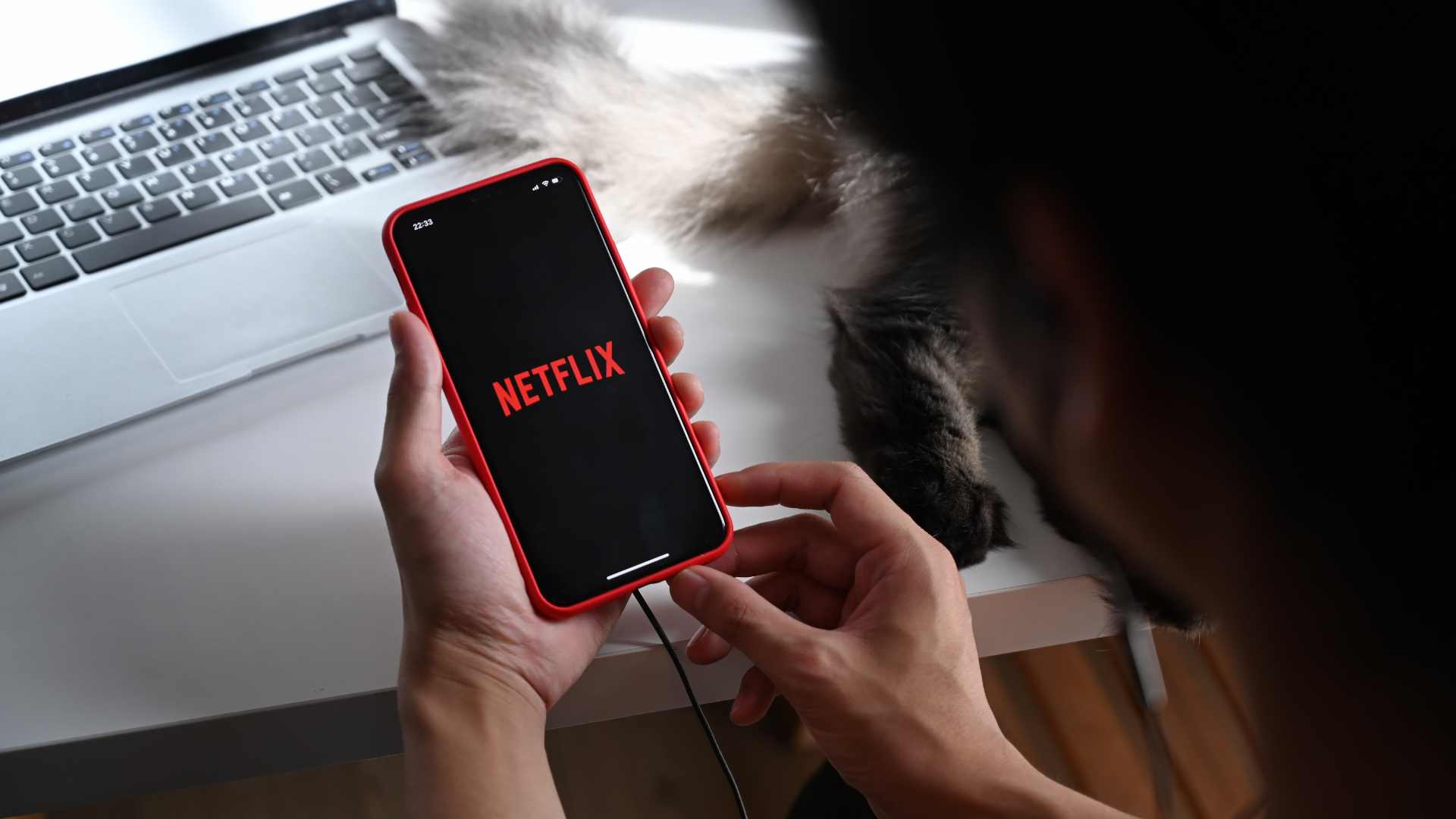 Application Netflix sur téléphone