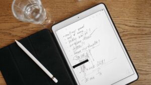 Apple pencil avec un Ipad