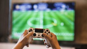 Jeux vidéos sur la télévision
